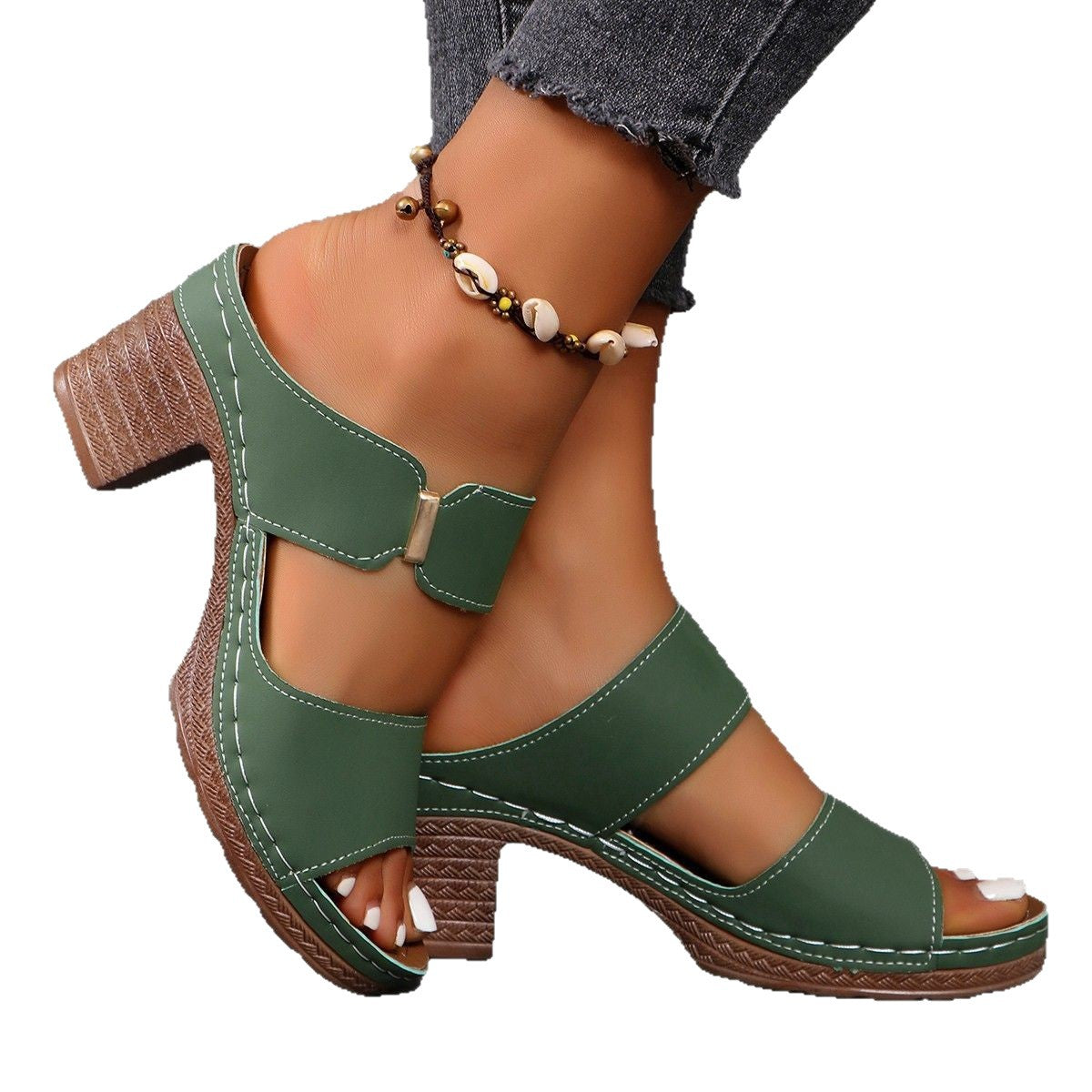 Sandales à talons blocs stylées Chic und Stil pour femmes