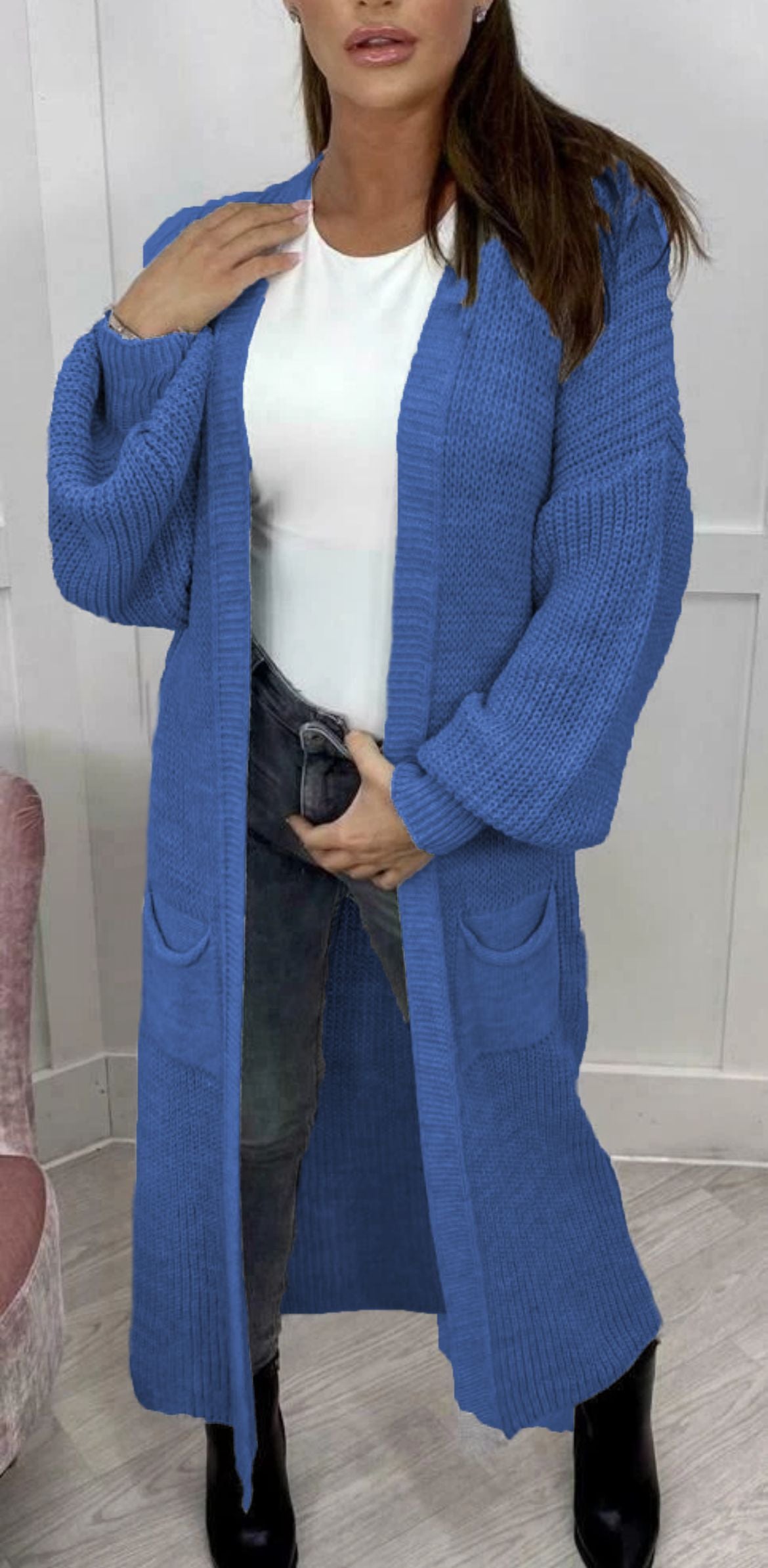 Pull-over pour dames en gros tricot avec coupe décontractée et manches longues Chic und Still