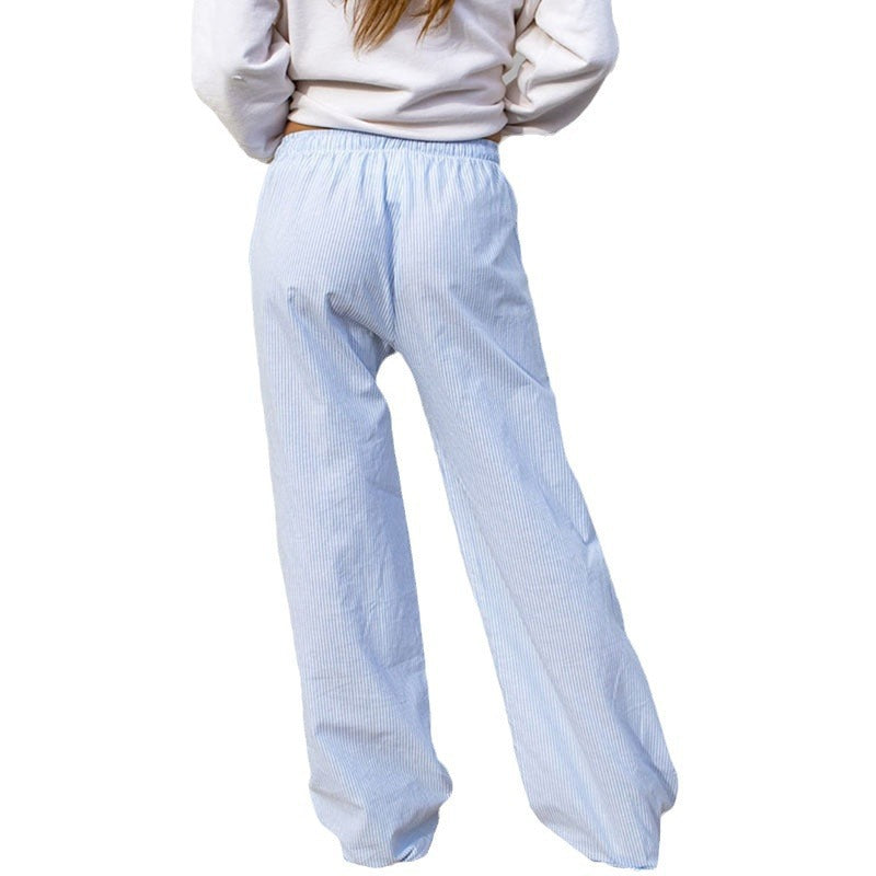 Pantalons lounge rayés à coupe décontractée pour femmes Chic und Stil