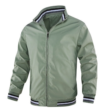 Veste bomber sportive pour hommes avec des poignets contrastés Chic und Stil