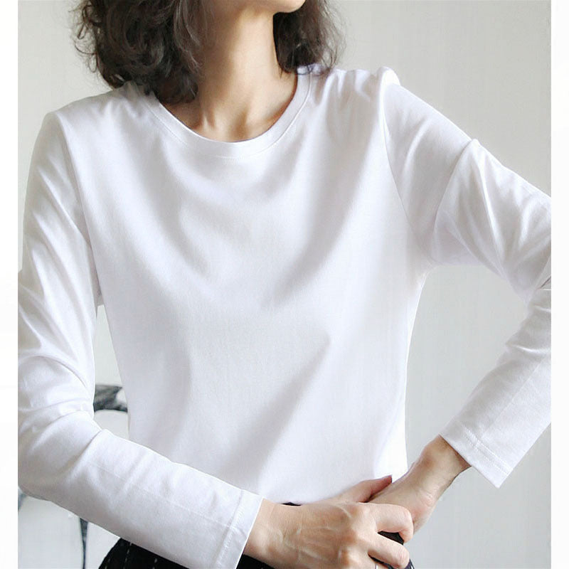 T-shirt basique à manches longues pour femmes Chic und Stil