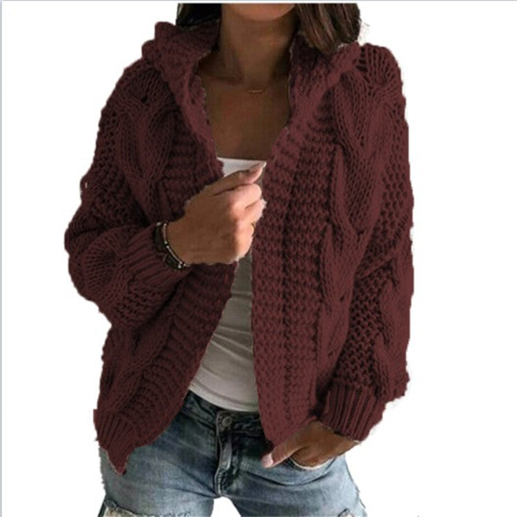 Veste en tricot pour femmes avec un motif en relief volumineux et une coupe décontractée Chic und Stil