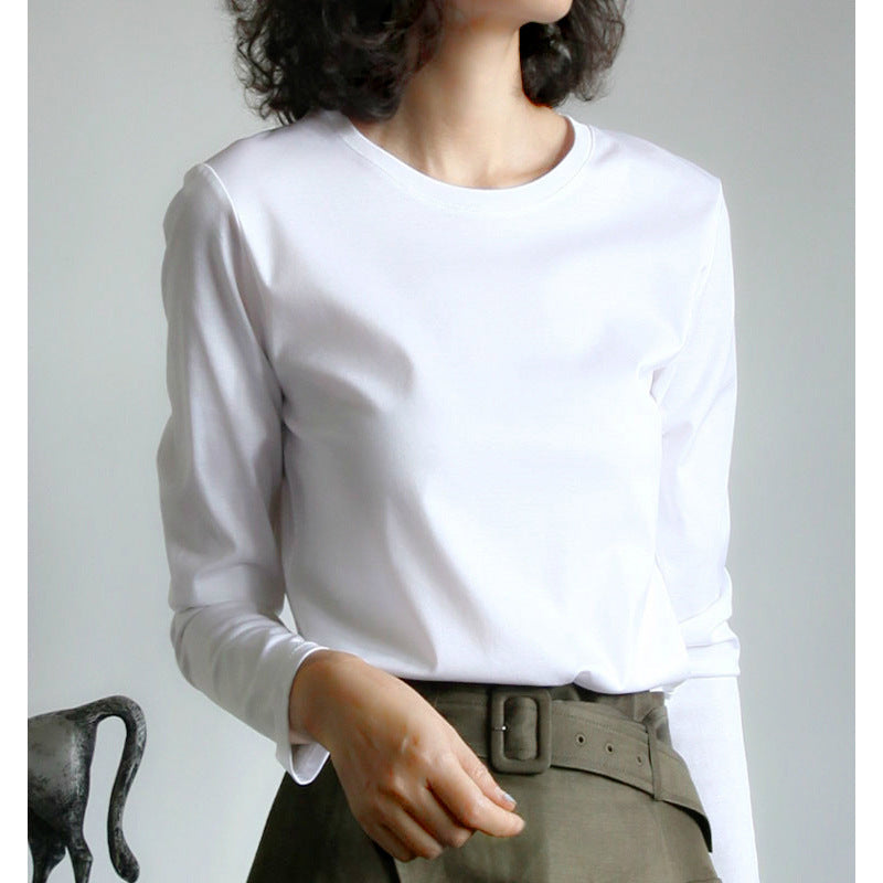 T-shirt basique à manches longues pour femmes Chic und Stil