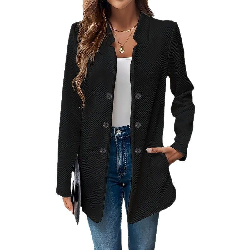 Blazer classique pour femmes avec un design structuré et des détails de bouton modernes Chic und Stil