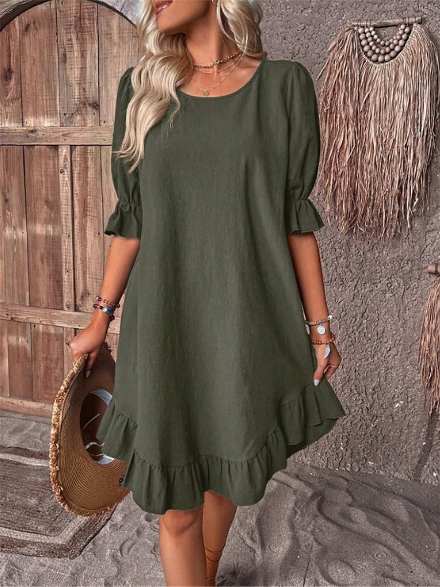 Robe ample à volants pour femme Chic und Stil