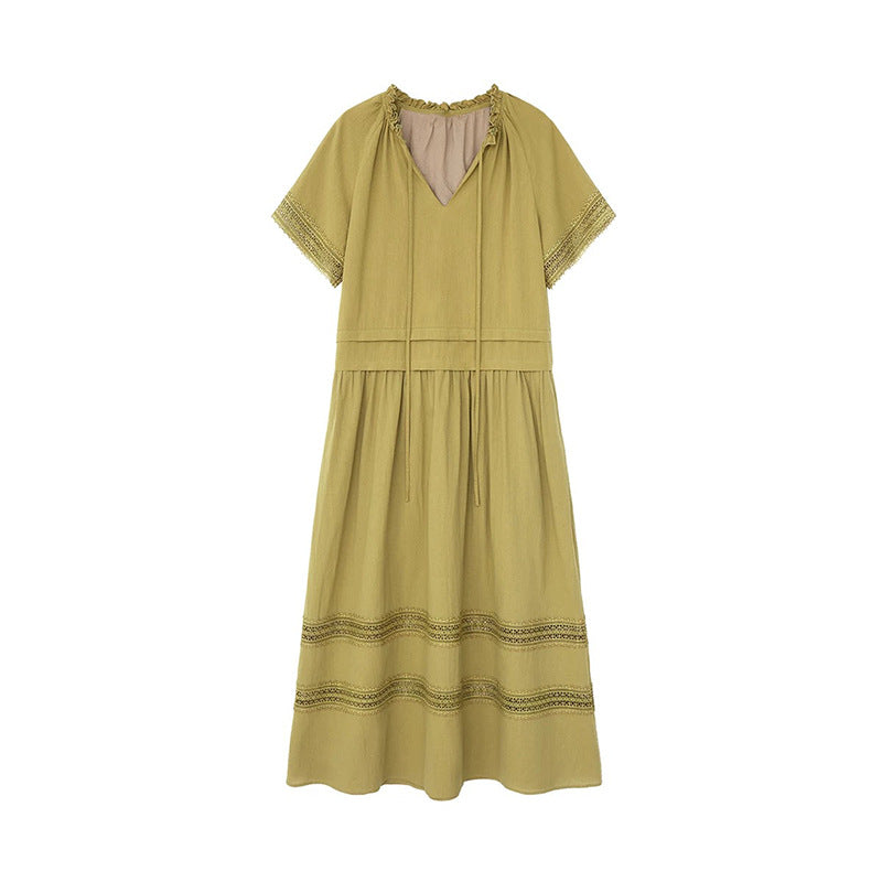 Robe maxi bohémienne à volants pour femmes Chic und Stil