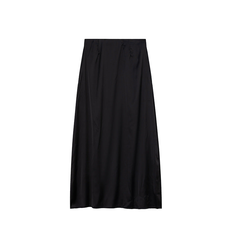 Jupe Maxi en Satin Femmes Chic und Stil