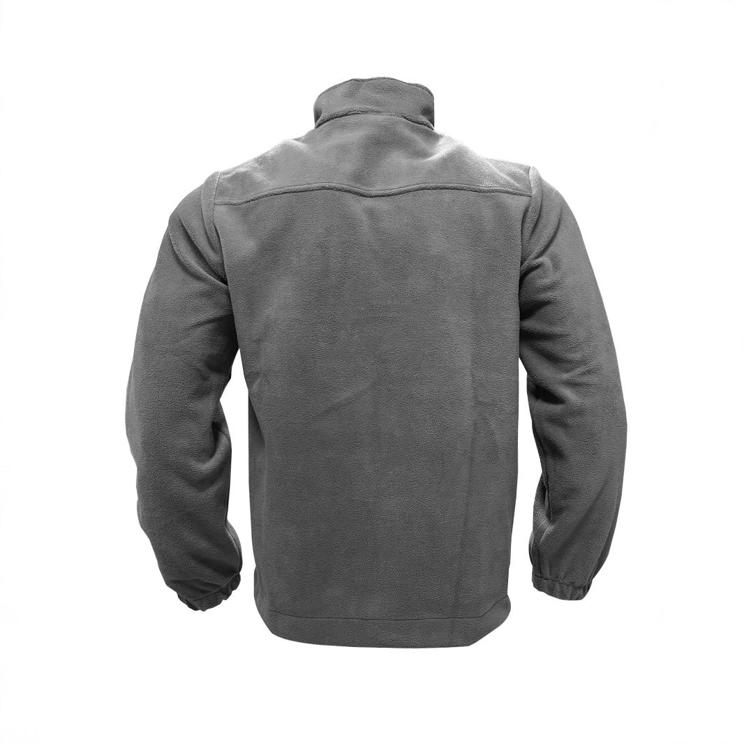Veste en polaire pour hommes avec col haut et poches zippées pratiques Chic und Stil