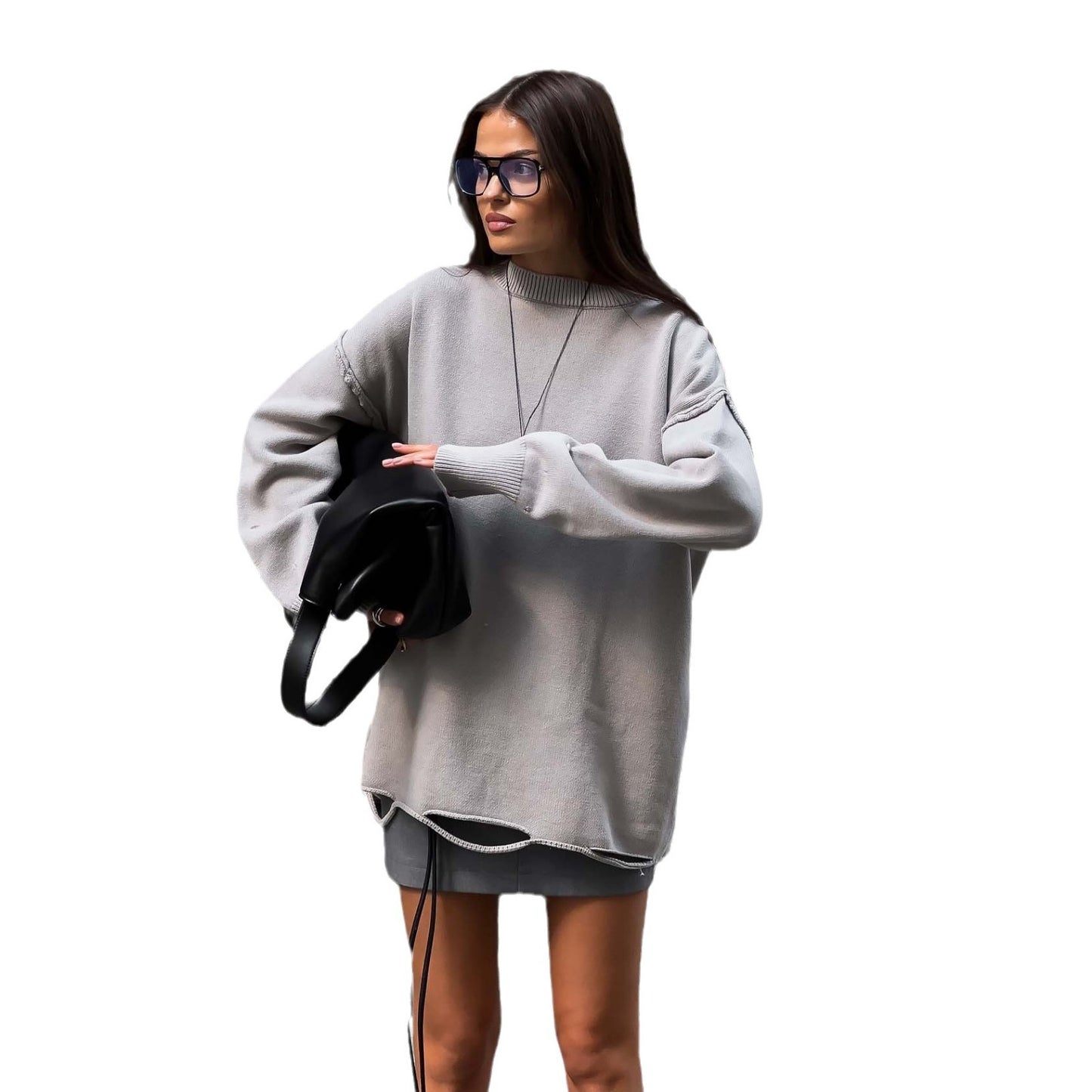 Pull en tricot oversize pour femmes avec coupe décontractée et détails tendance Chic und Stil