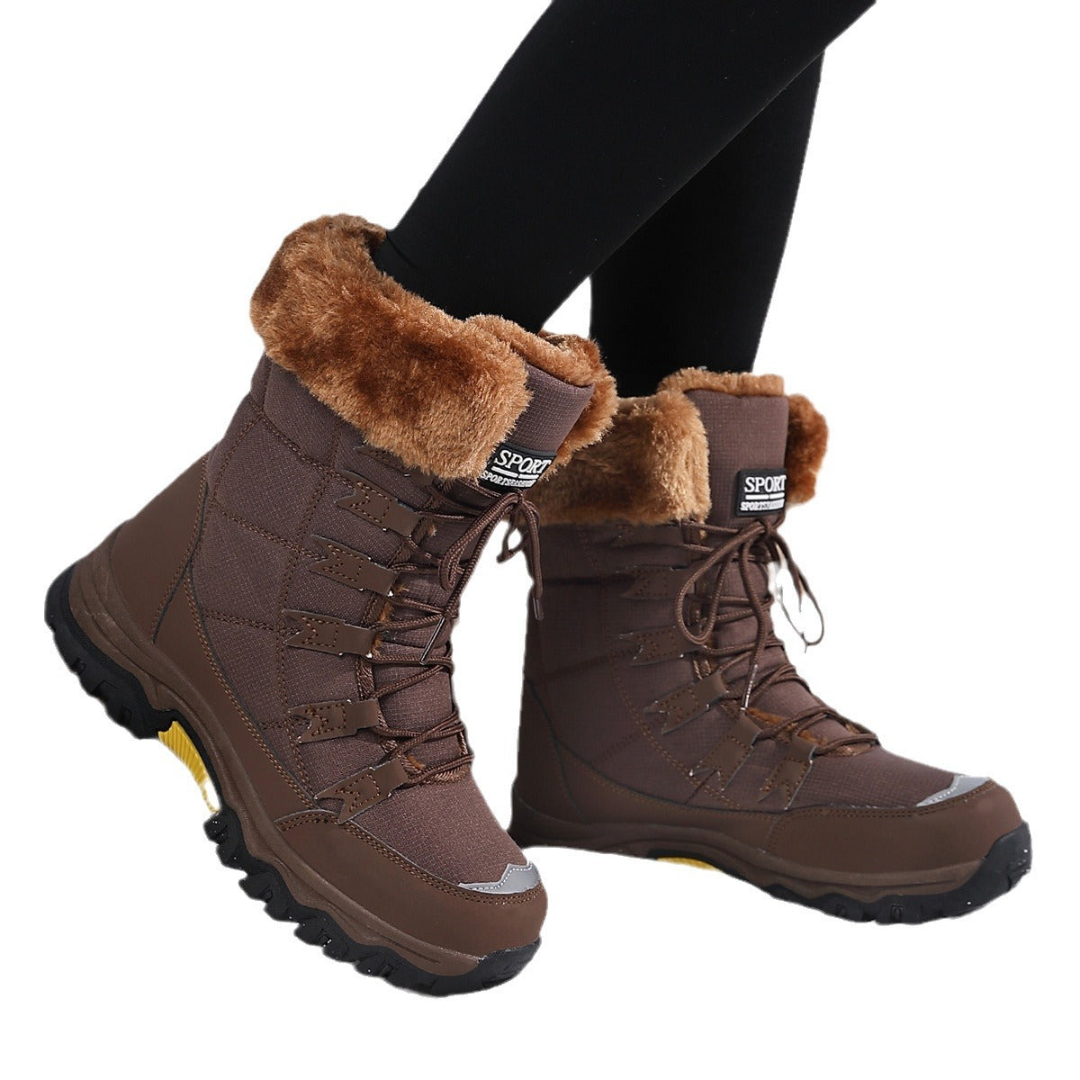 Bottes de randonnée d'hiver pour femmes avec doublure isolante et semelle profilée antidérapante Chic und Stil