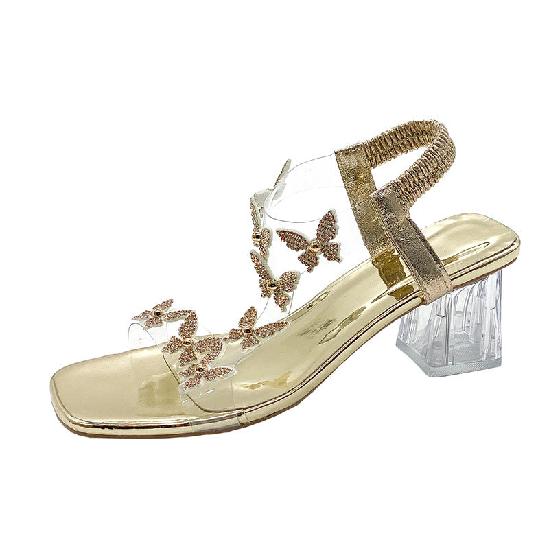 Sandales à talons décoratives Chic und Stil pour femmes