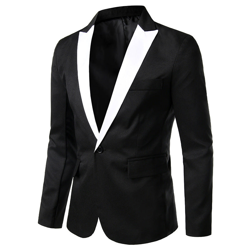 Blazer de smoking élégant pour homme avec col satiné Chic und Stil