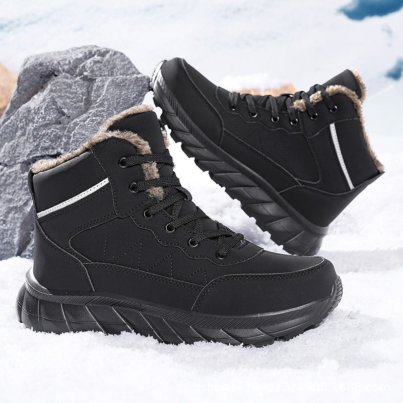 Bottes d'hiver hautes pour femmes avec doublure douillette et semelle accrocheuse Chic und Stil