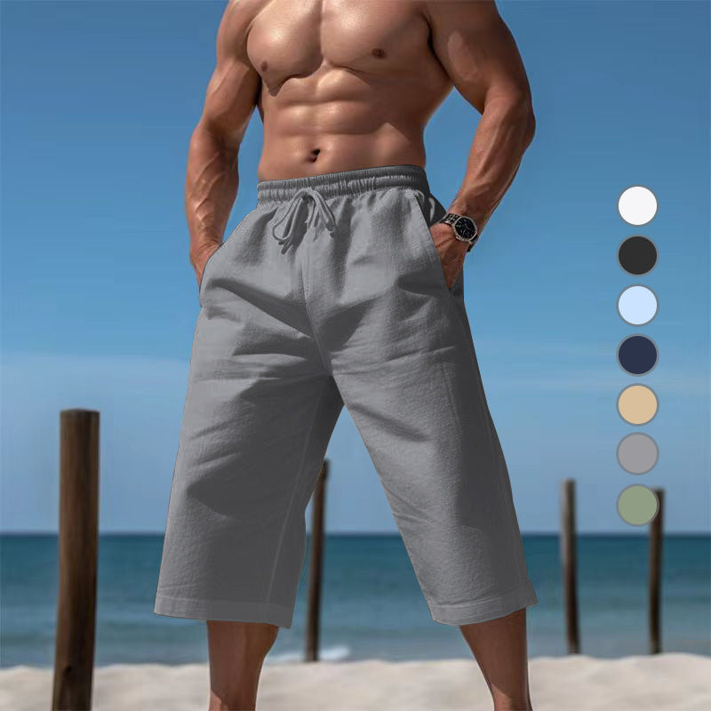 Shorts de plage décontractés pour hommes avec taille élastique et poches latérales pratiques Chic und Stil