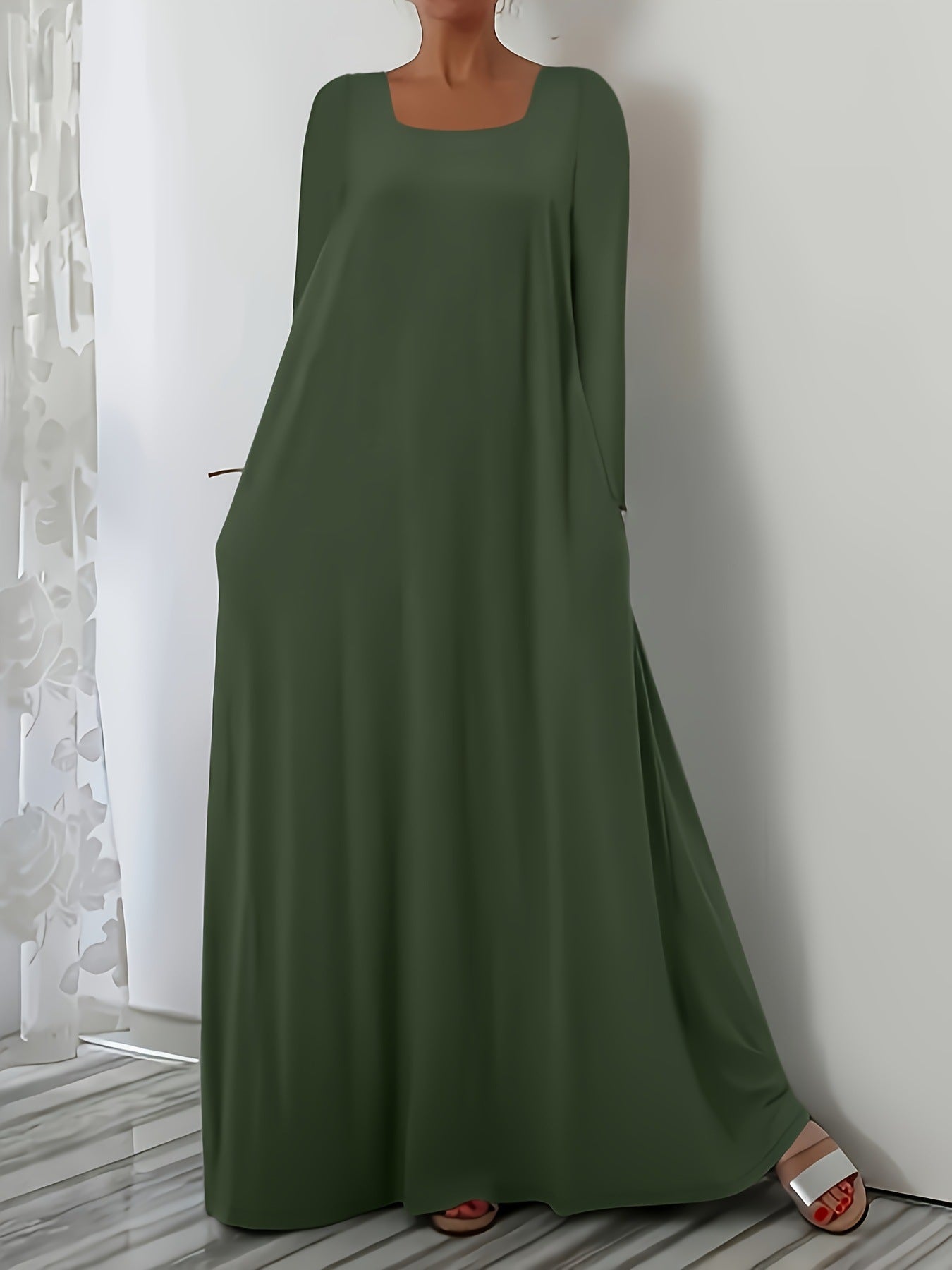 Robe maxi à coupe ample pour femmes avec poches pratiques Chic und Stil