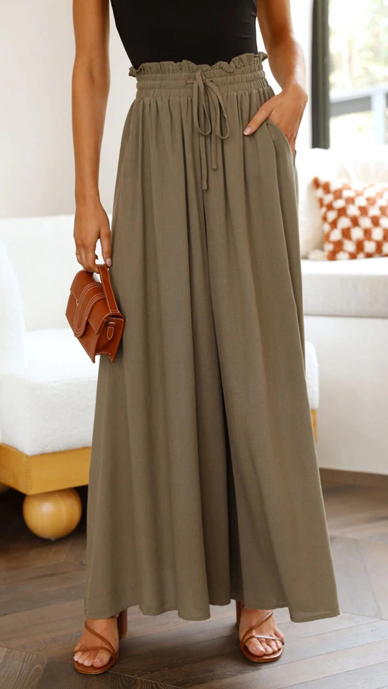 Jupe maxi pour femmes avec taille élastique et poches latérales Chic und Stil