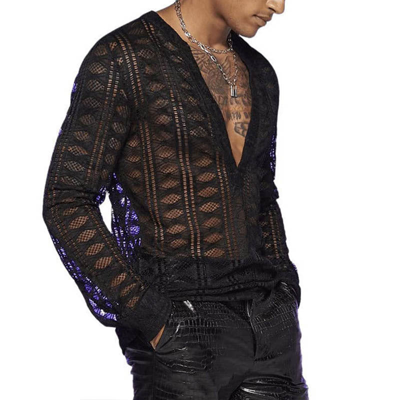 Blouse longue à manches transparentes pour femmes en matériau léger Chic und Stil