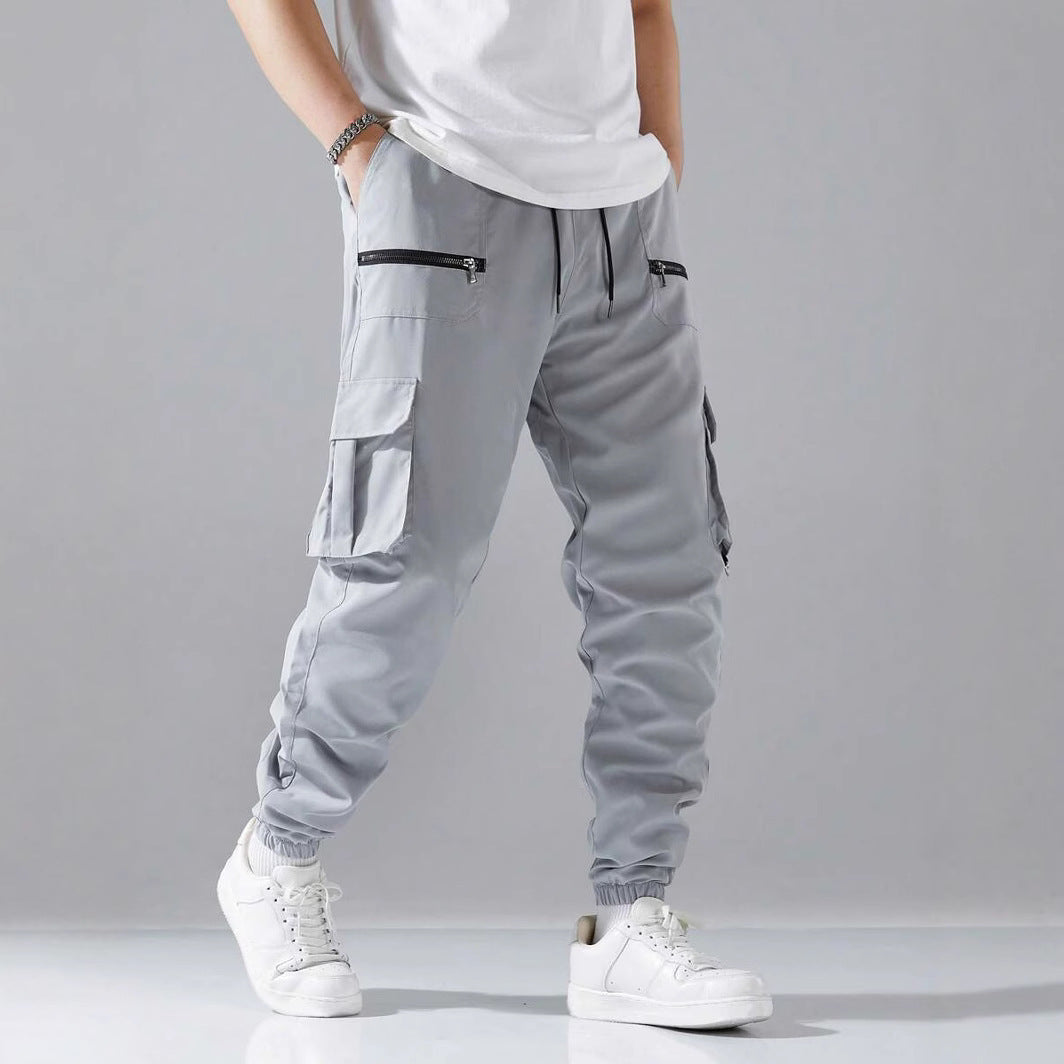 Pantalons cargo pour hommes avec poches zippées modernes Chic und Stil
