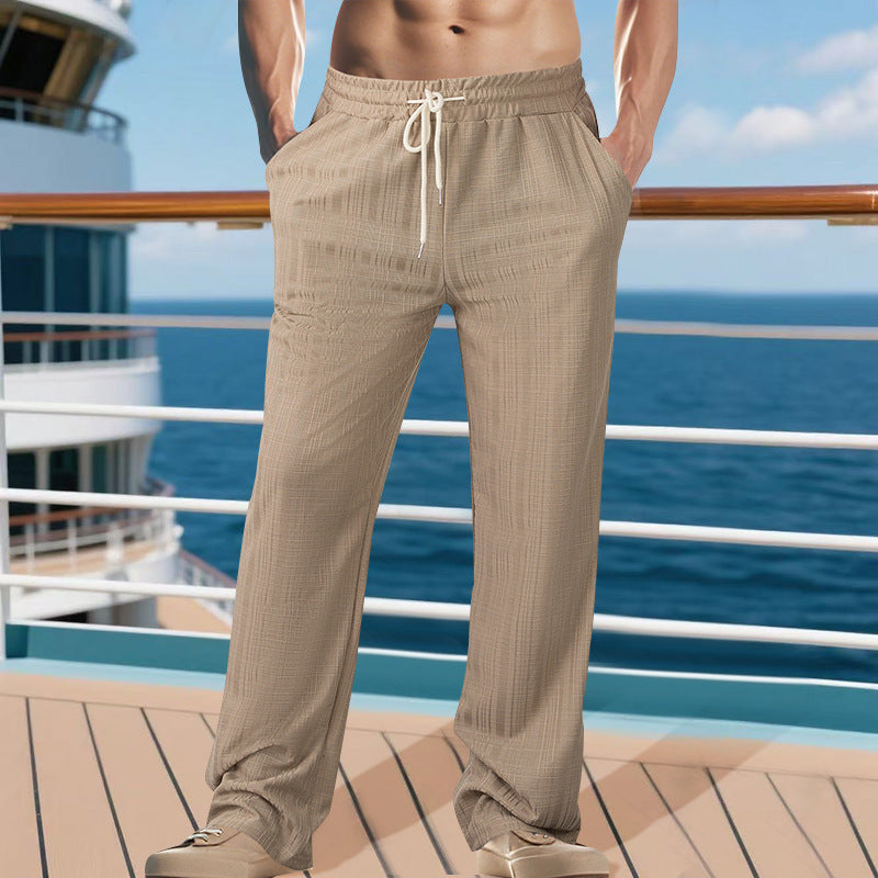 Pantalons de loisirs confortables pour hommes avec taille élastique et poches latérales pratiques Chic und Stil