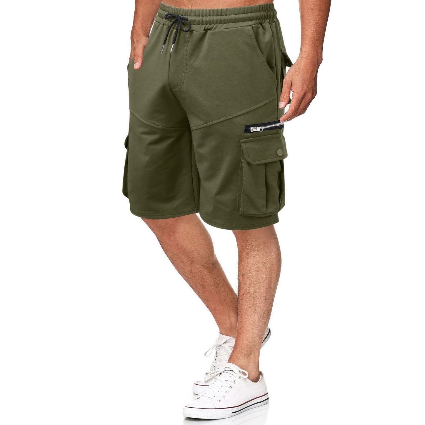 Shorts cargo multifonctionnels pour hommes avec fermeture éclair et poches pratiques Chic und Stil