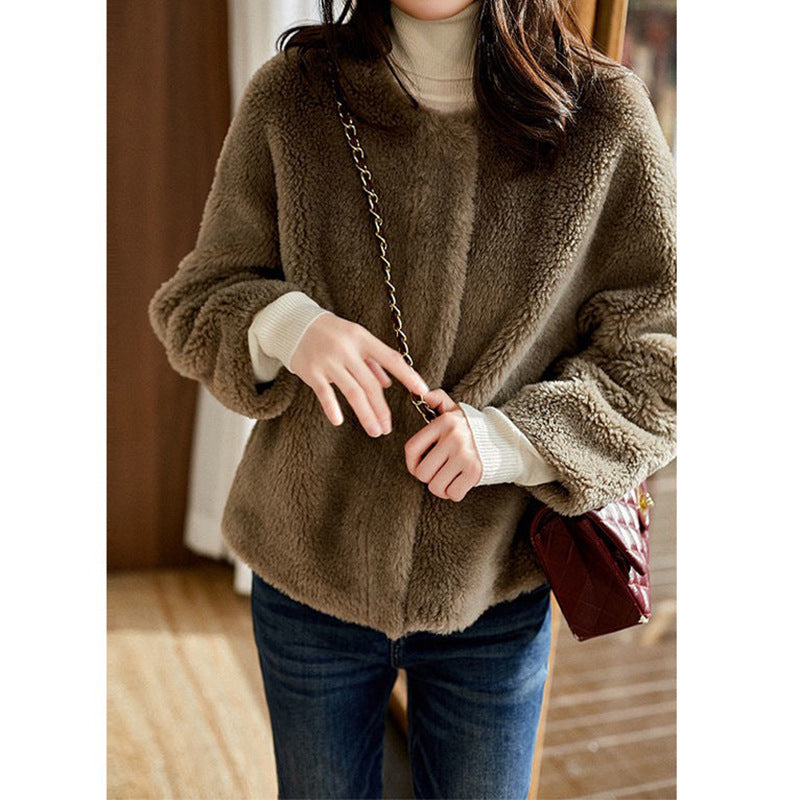 Veste en fausse fourrure douillette pour femmes Chic und Stil