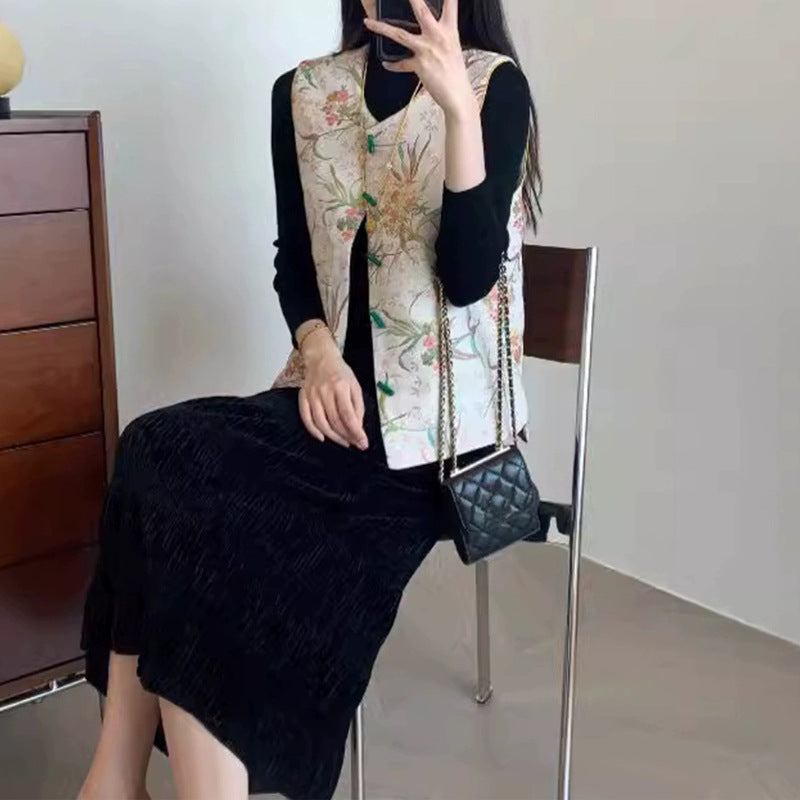 Jupe maxi texturée Chic und Stil pour femmes