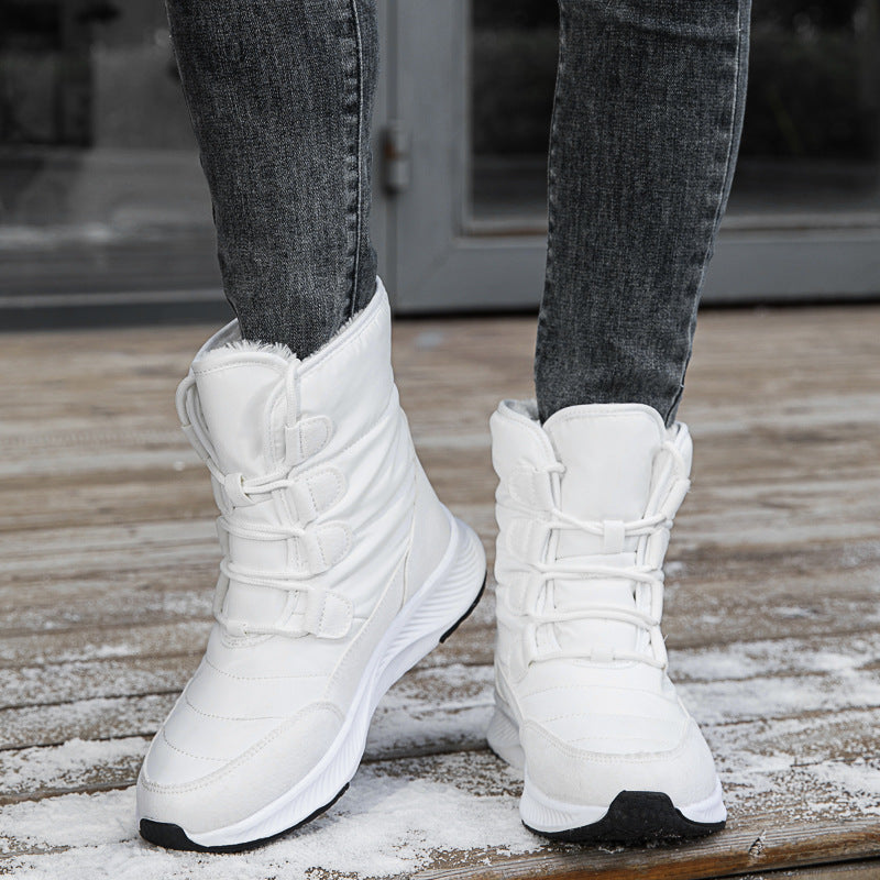 Bottes de sneaks d'hiver pour femmes avec doublure isolante et semelle antidérapante Chic und Stil
