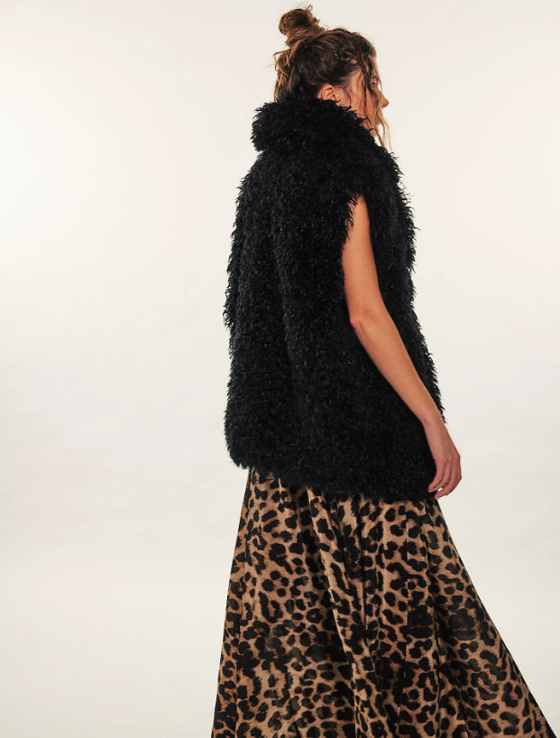 Dames gilet en fourrure Chic und Stil