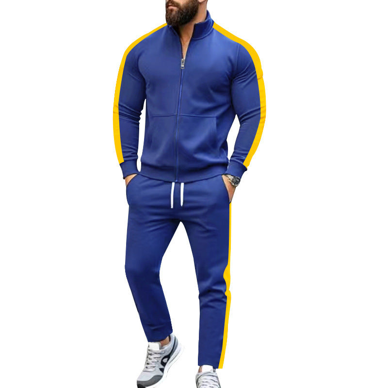 Costume de loisirs sportif pour hommes avec col haut et poches zippées pratiques Chic und Stil