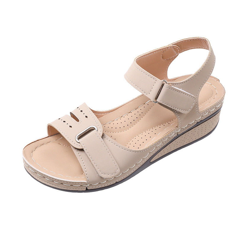 Sandales compensées de confort réglables pour femmes Chic und Stil