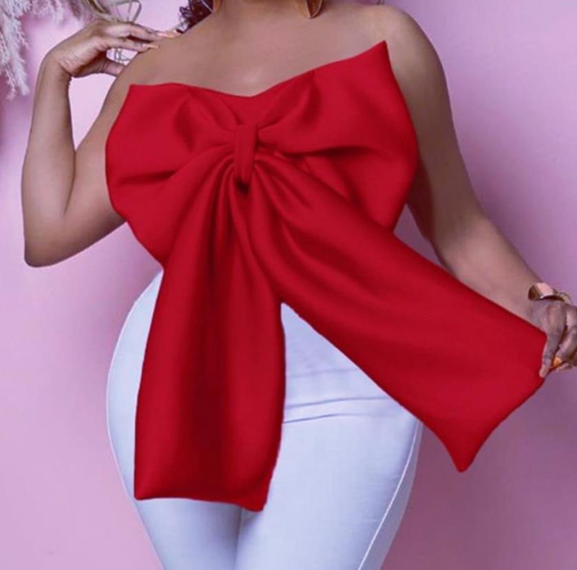 Blouse off-shoulder dames avec design décoratif en nœud Chic und Stil
