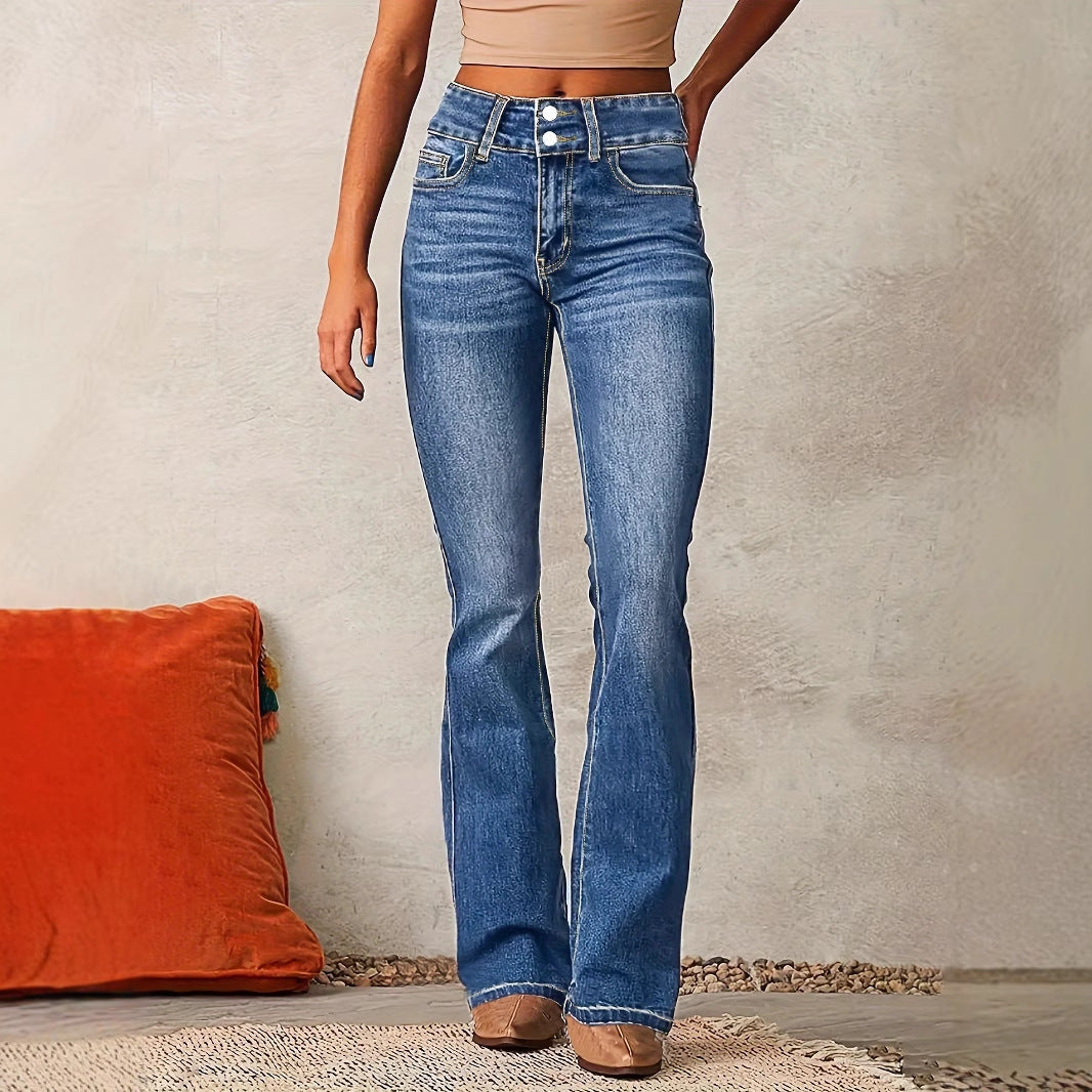 High-waisted Bootcut jeans for Women Chic and Style