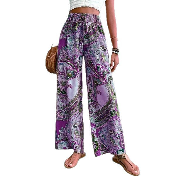 Pantalons larges pour femmes avec motif paisley Chic und Stil