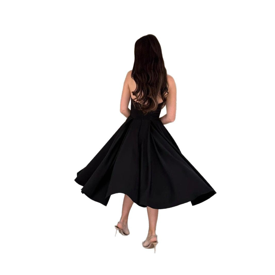 Robe midi évasée sans bretelles Chic und Stil