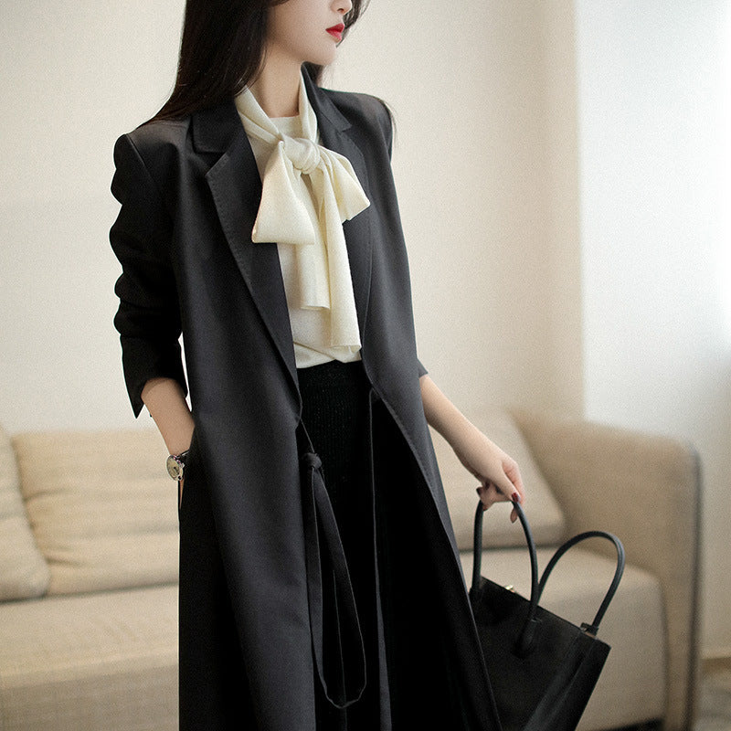 Robe midi élégante enveloppante pour femmes Chic und Stil