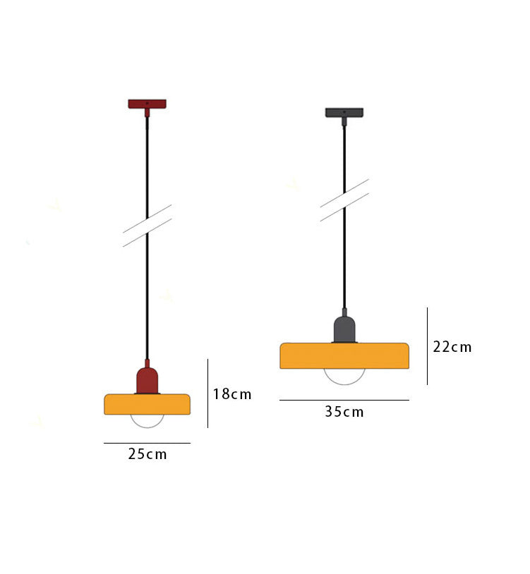 Chic and Style | Pendant lights made of colored glass | Elegant pendant light in Bauhaus style | Designer lamp for living room and dining room