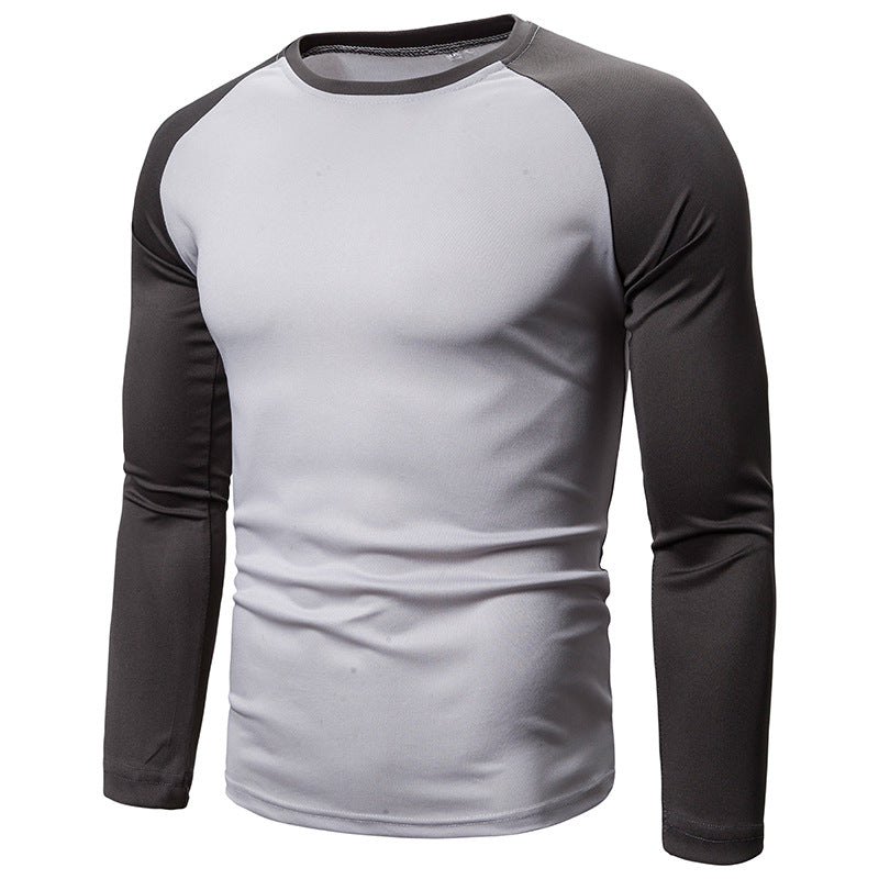 Hommes T-shirt de sport à manches longues en matériau fonctionnel respirant Chic und Stil