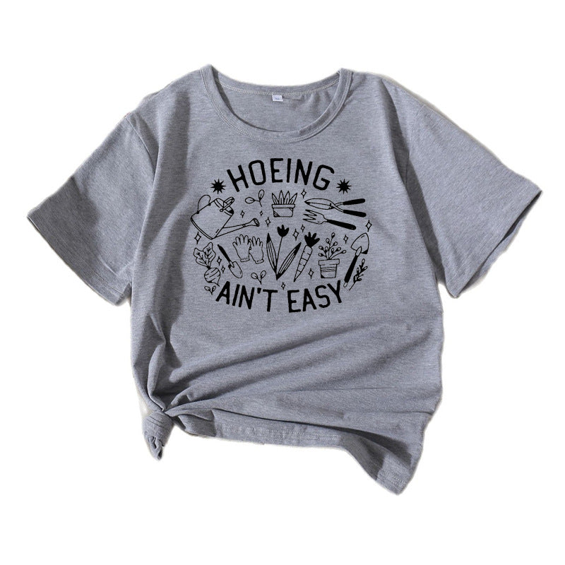 T-shirt humor de jardin décontracté pour dames Chic und Stil