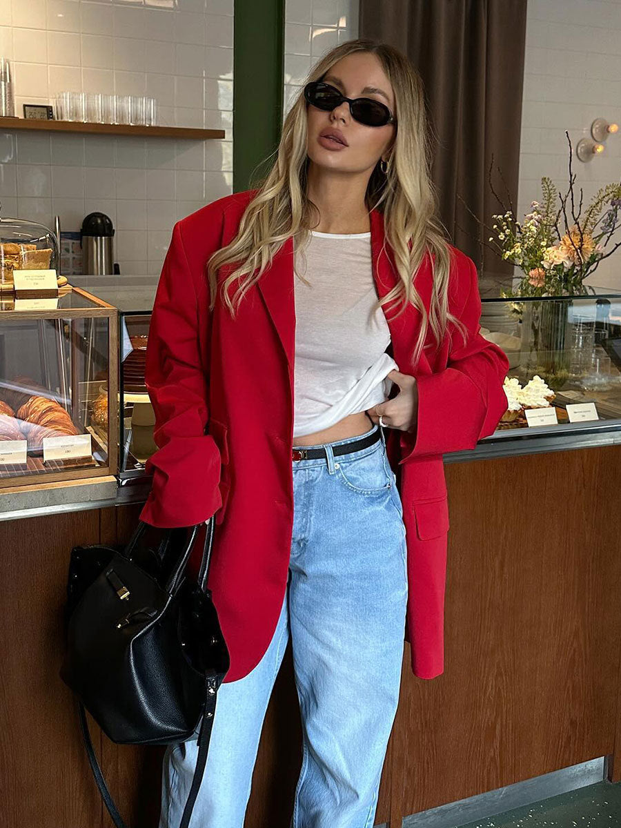 Blazer oversize pour femmes avec coupe décontractée Chic und Stil