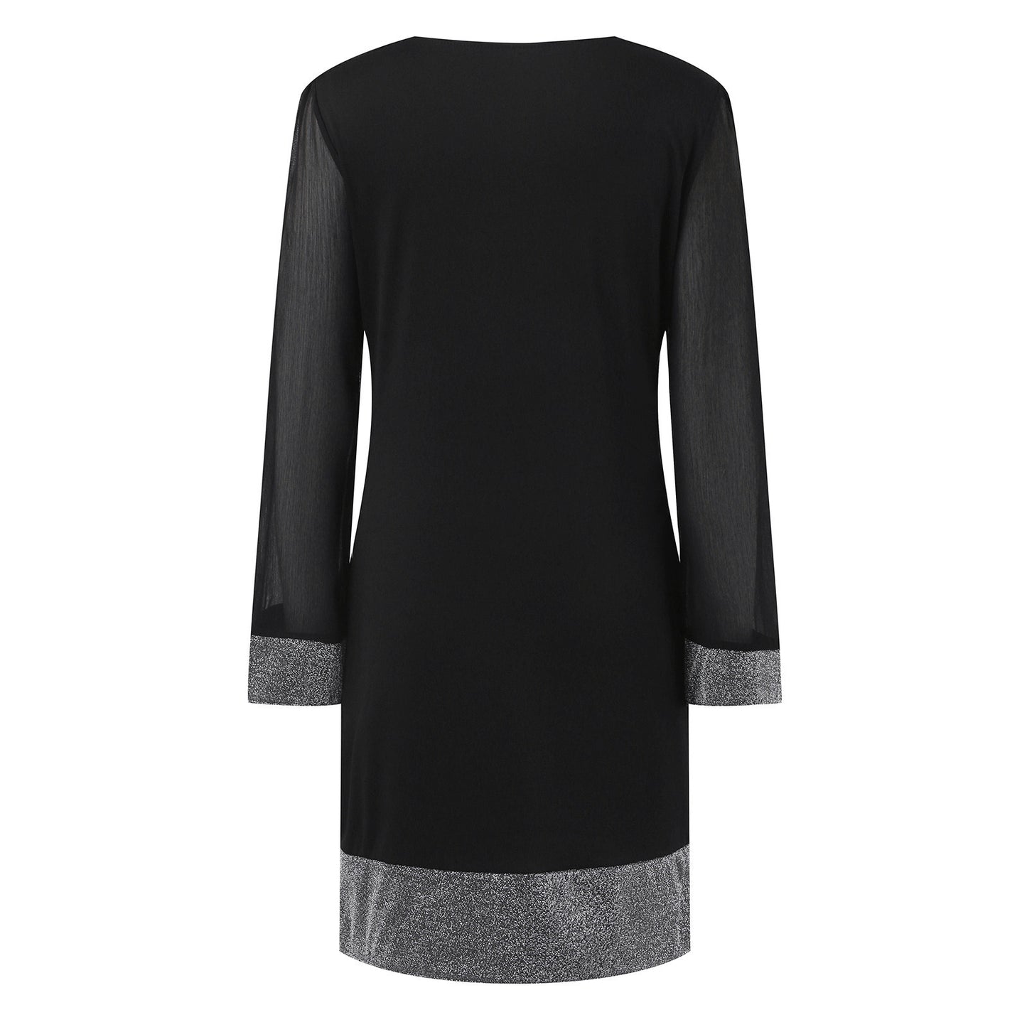 Robe mini à manches scintillantes Chic und Stil