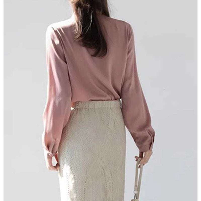 Blouse Rêche Élégante Femme Chic und Stil
