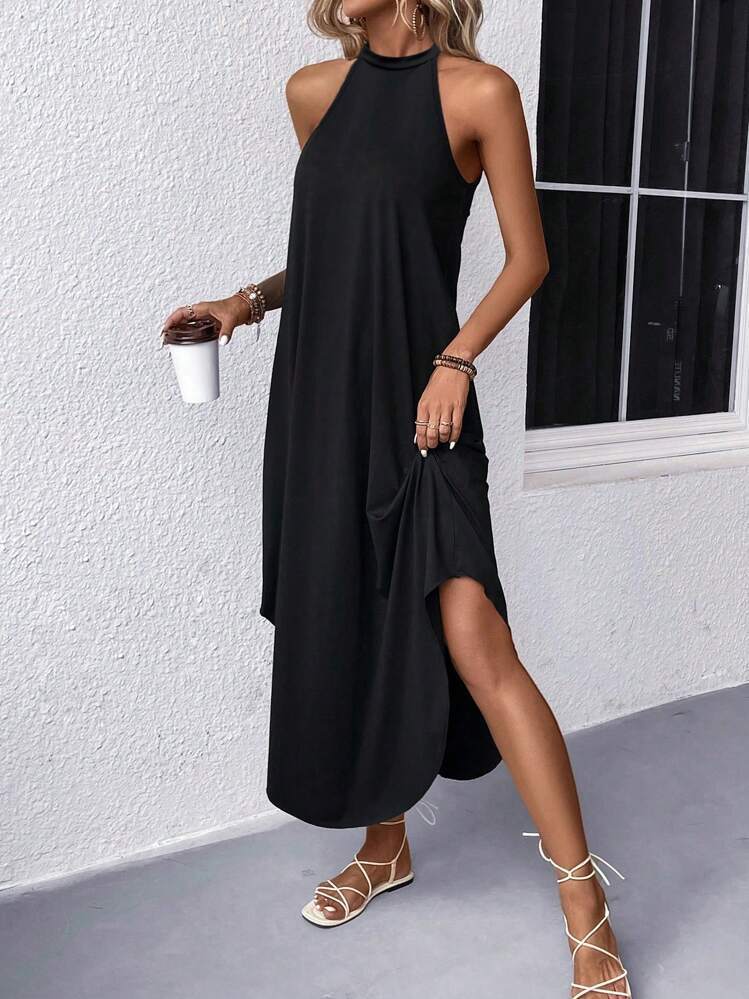 Robe Maxi Halter de Loisirs pour Femmes Chic und Stil
