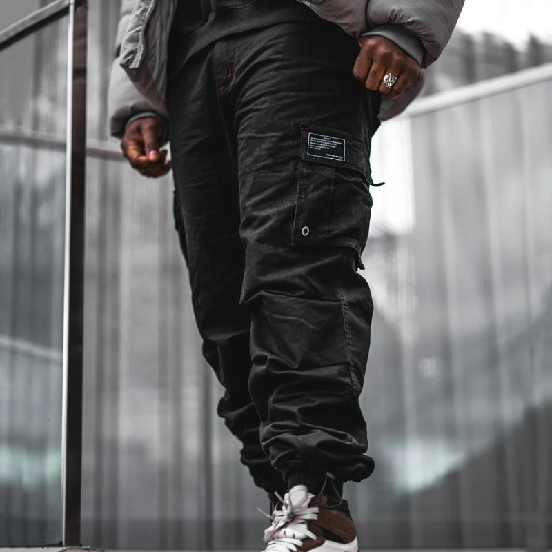 Pantalon cargo fonctionnel pour homme avec taille élastique et plusieurs poches Chic und Stil