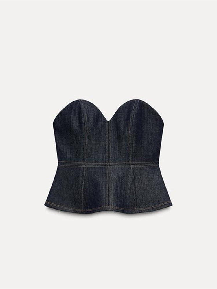 Blazer en jean pour femme au look moderne avec une coupe ajustée et des poches pratiques Chic und Stil