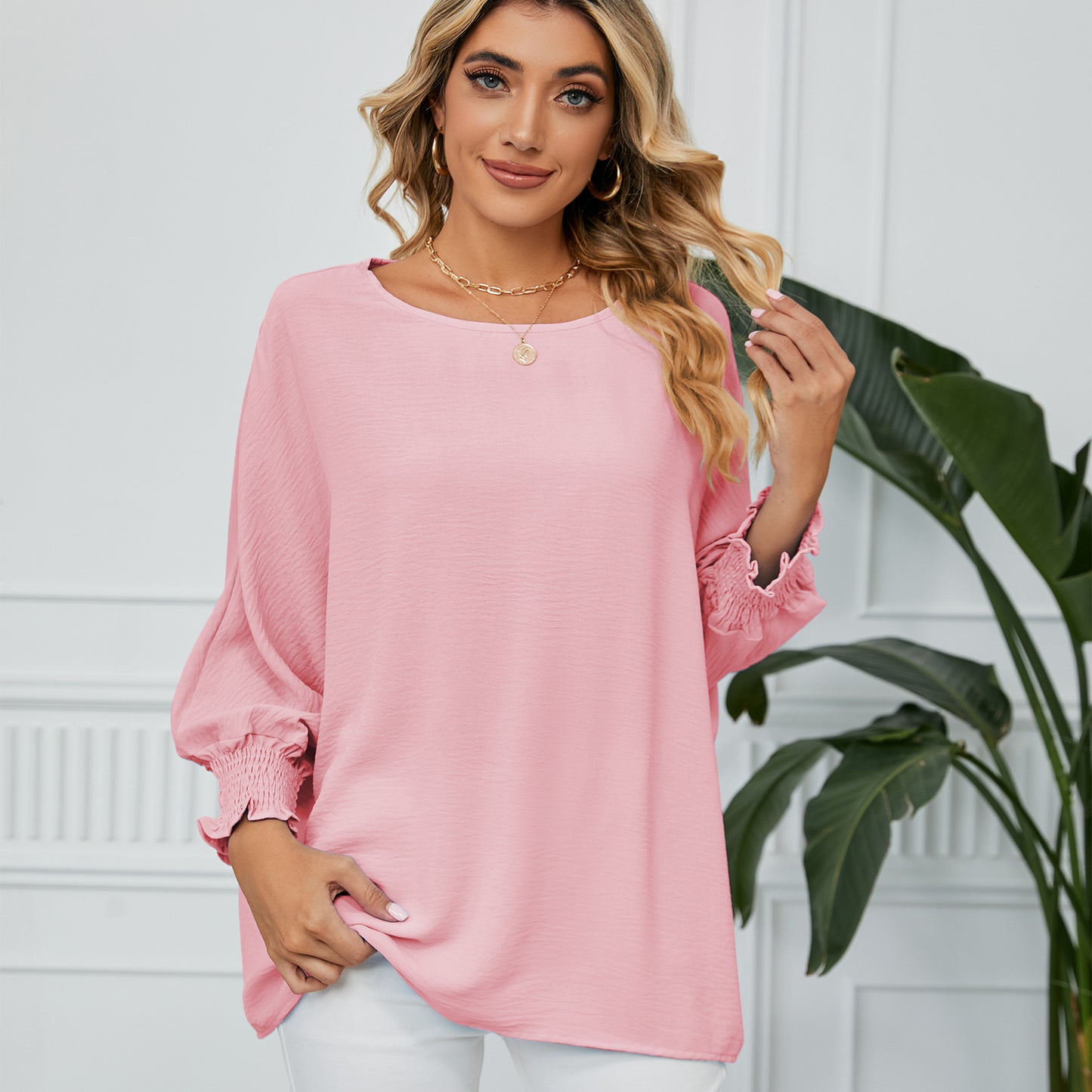 Women's oversized blouse with tapered sleeves Chic und Stil