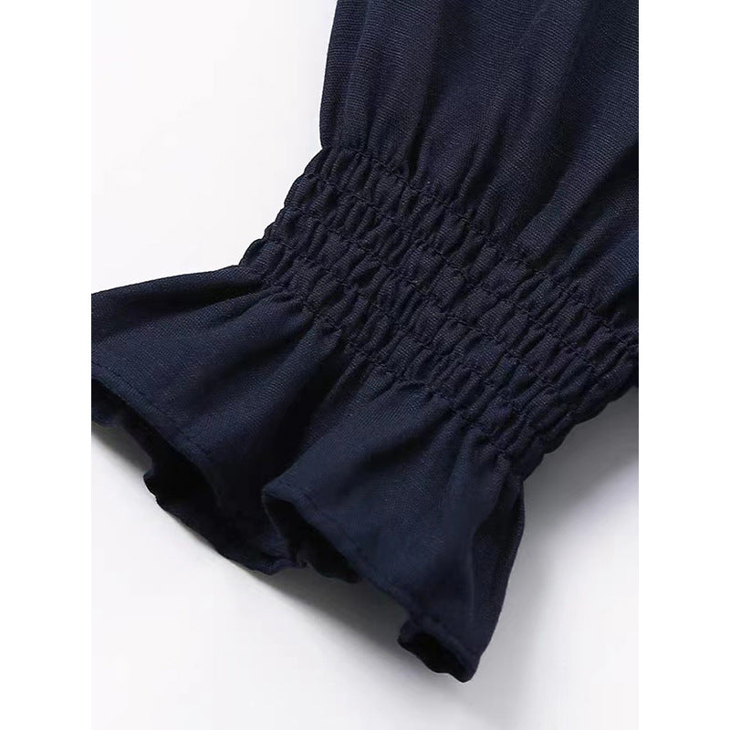 Combinaison utilitaire pour femme avec manches froncées Chic und Stil