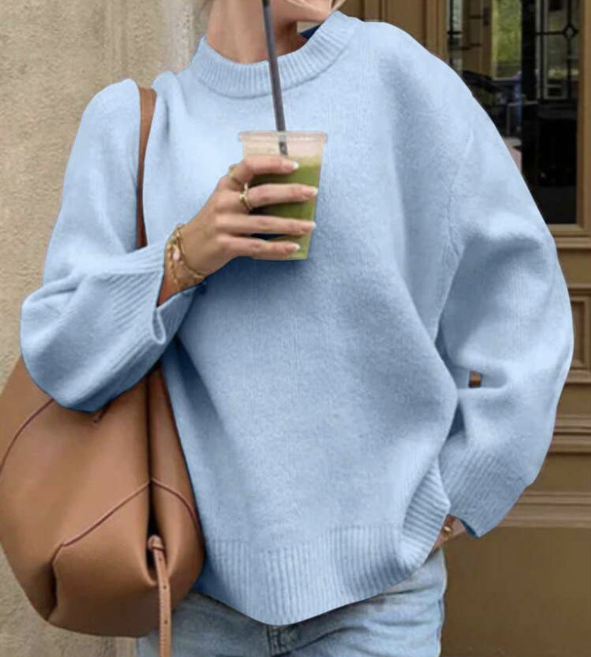 Pull femme avec une coupe décontractée et des manches volumineuses Chic und Stil