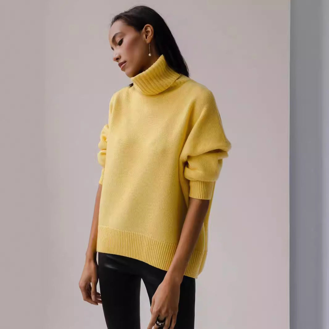 Pull à col loop pour femmes en matériau doux Chic und Stil
