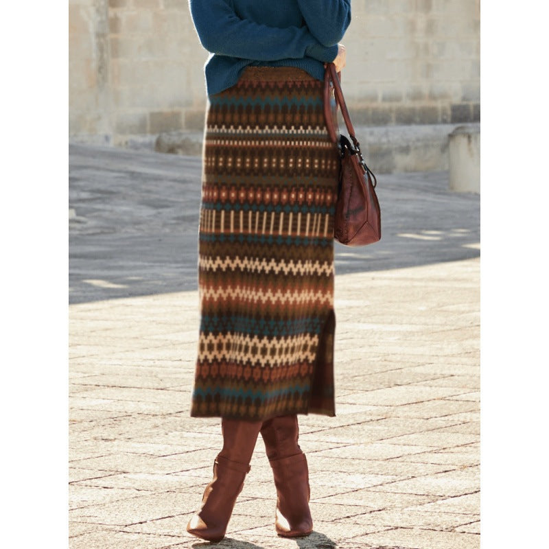 Jupe maxi bohème à motif Chic und Stil
