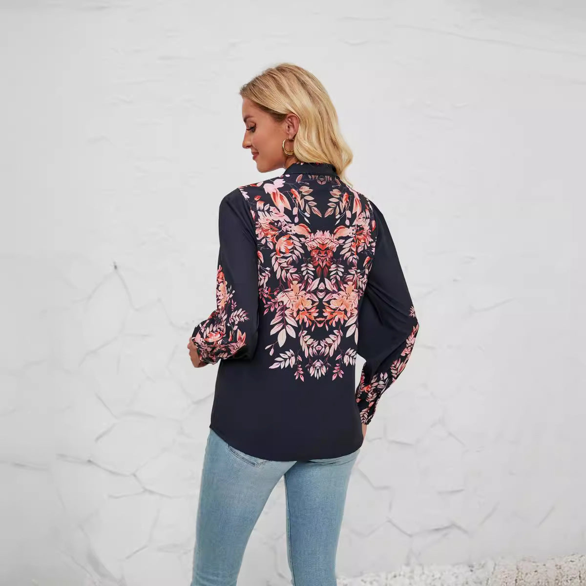 Blouse élégante pour femmes avec imprimé floral et manches larges Chic und Stil